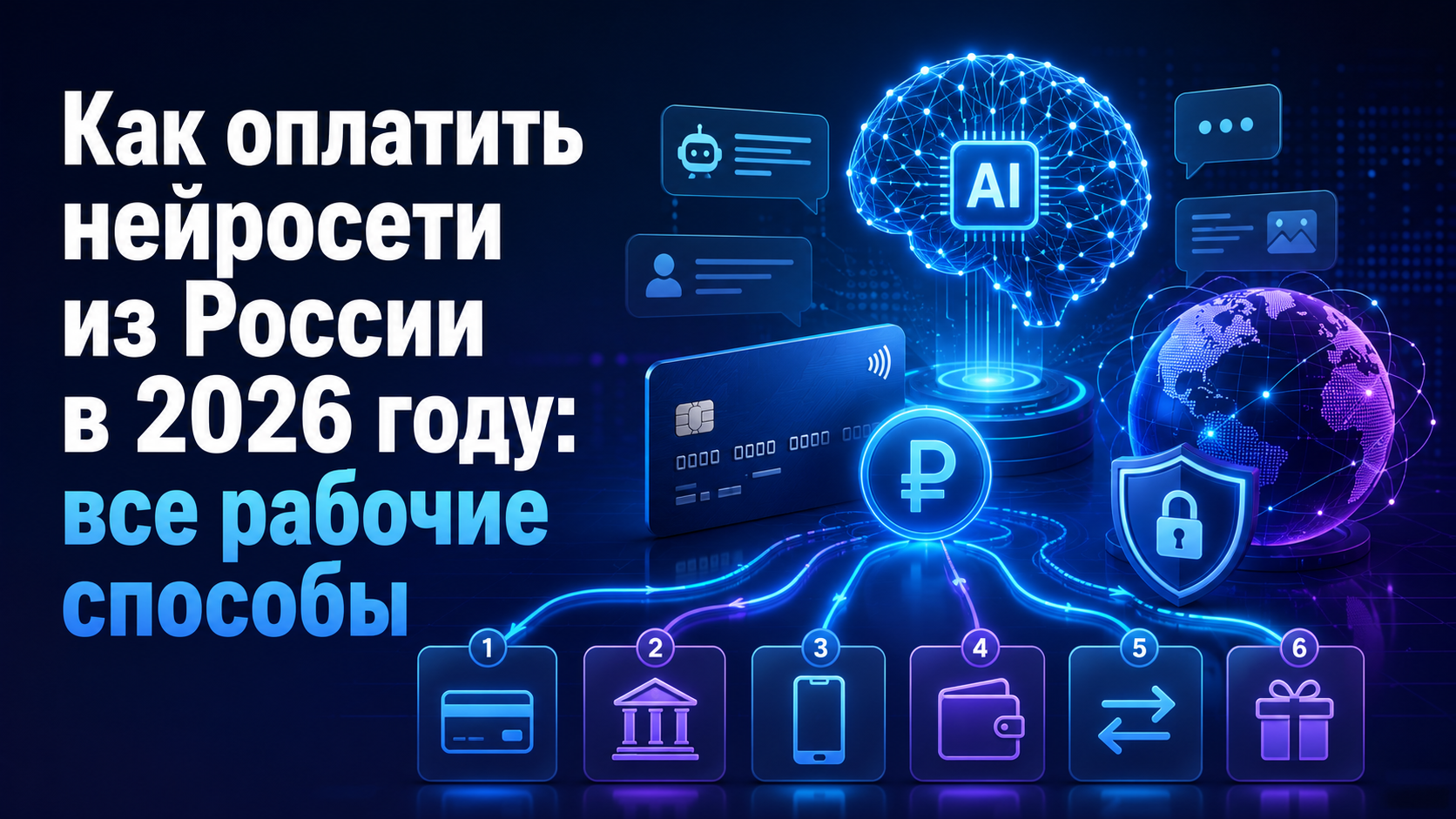 Как оплатить нейросети из России